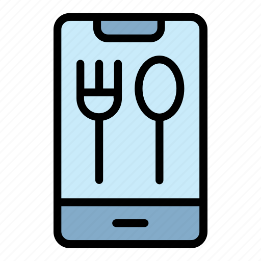 Delivery, order, food, smartphone, device icon - Download on Iconfinder