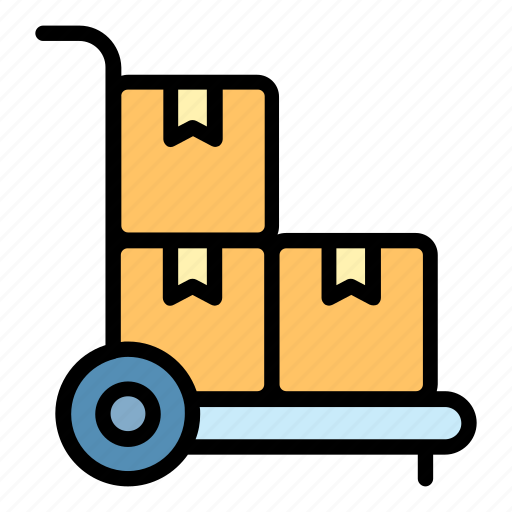 Delivery, trolley, cart, shipping, ecommerce icon - Download on Iconfinder