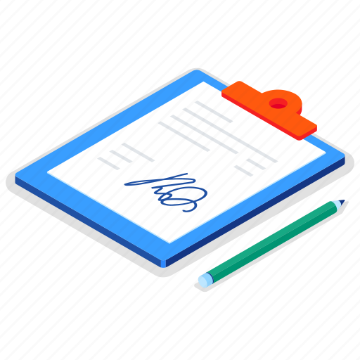 Document, agreement, signature, clipboard icon - Download on Iconfinder