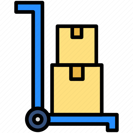 Hand, truck, delivery, crate, package icon - Download on Iconfinder