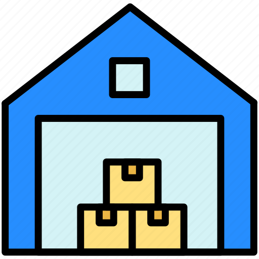 Warehouse, crates, storage icon - Download on Iconfinder