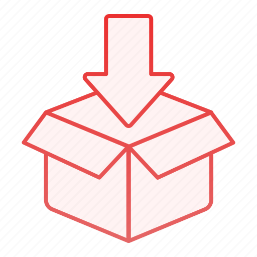 Arrow, box, delivery, package, container, parcel, unboxing icon - Download on Iconfinder