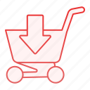 cart, basket, buy, internet, market, online, retail, shop, arrow