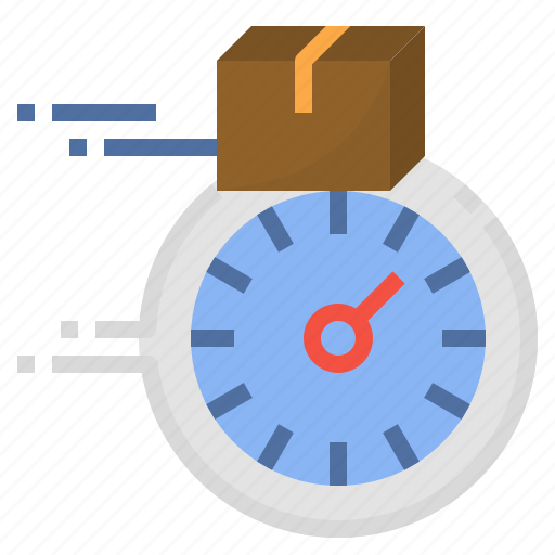 Clock, courier, delivery, fast, service, time icon - Download on Iconfinder