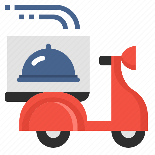 Cooking, delivery, food, restaurant, scooter, service, shipping icon - Download on Iconfinder