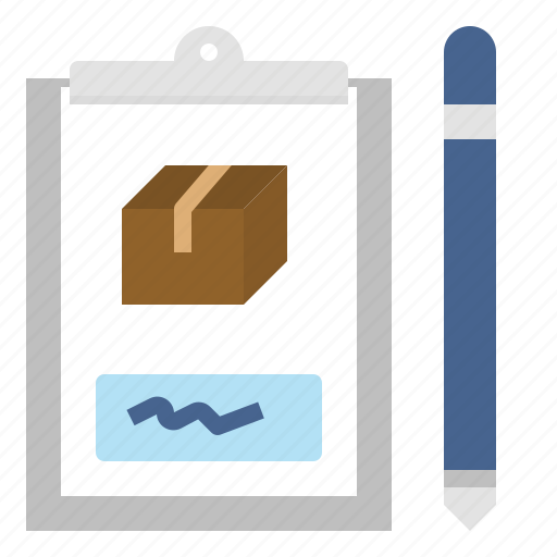 Courier, delivery, package, receiving, sign icon - Download on Iconfinder