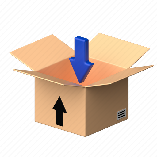 Box, shipping, parcel, truck, logistics 3D illustration - Download on Iconfinder