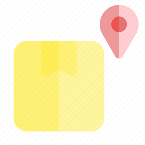 Box, location, navigation, package, shipping icon - Download on Iconfinder
