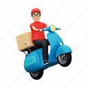 delivery, deliveryman, shipping, package, parcel, logistic, courier 