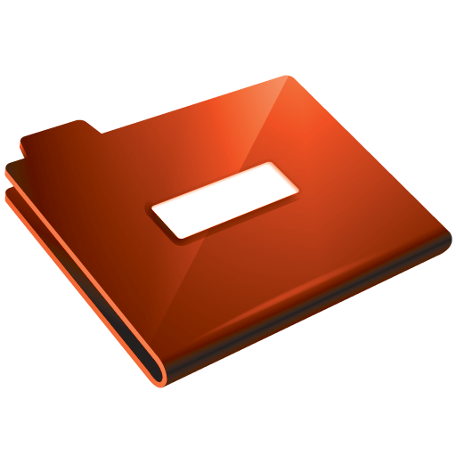 minus, red, folder 