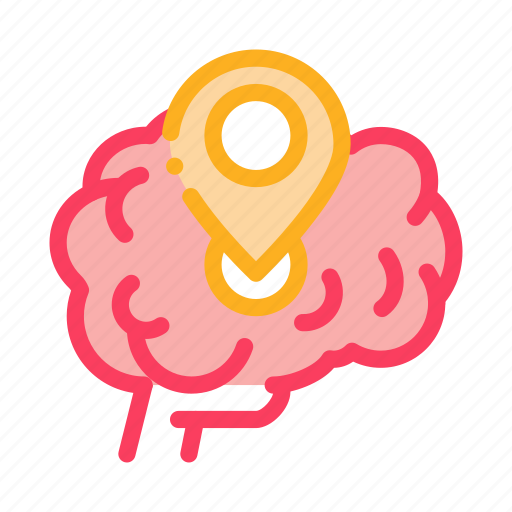 Brain, degenerative, dementia, disease, gps, illness, location icon - Download on Iconfinder