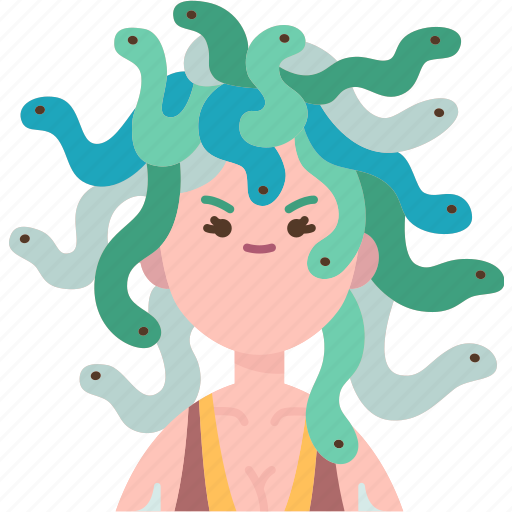 Medusa, snakes, head, stone, curse icon - Download on Iconfinder