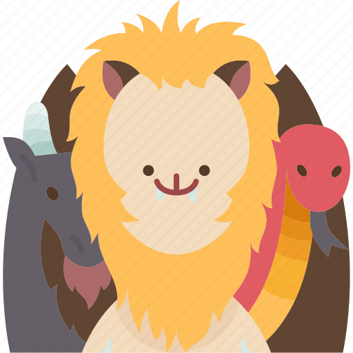 Chimera, hybrid, lion, snake, mythology icon - Download on Iconfinder