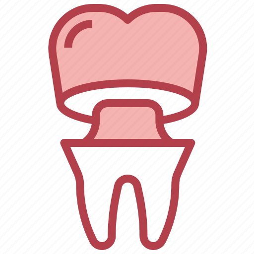 Dental, crown, implant, dentist, tooth icon - Download on Iconfinder