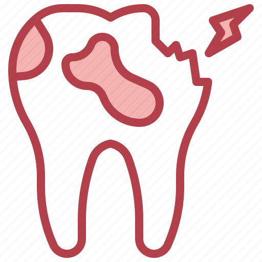Tooth, decay, broken, healthcare, medical, caries, dentist icon - Download on Iconfinder
