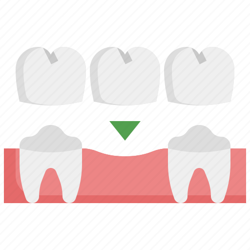 Dental, bridge, orthodontic, healthcare, medical, molar, crown icon - Download on Iconfinder