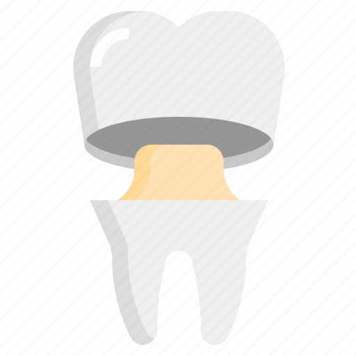 Dental, crown, implant, dentist, tooth icon - Download on Iconfinder