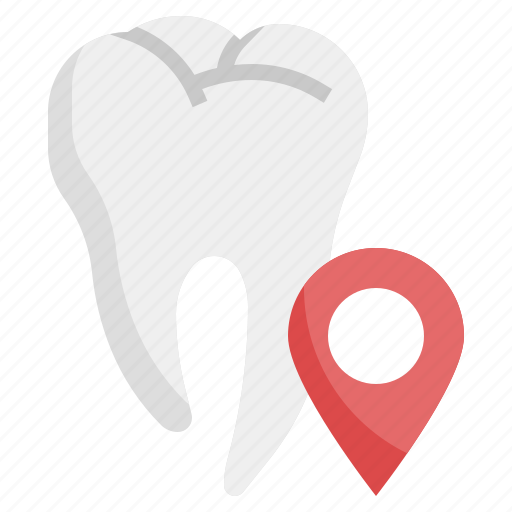 Tooth, location, maps, healthcare, medical, assistance icon - Download on Iconfinder