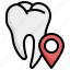 tooth, location, maps, healthcare, medical, assistance 