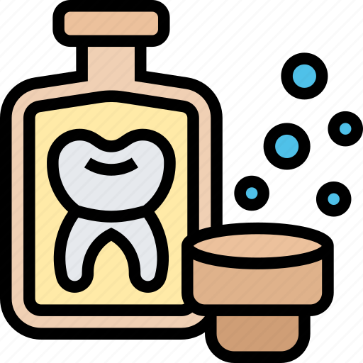 Mouthwash, mouth, sanitary, antiseptic, bathroom icon - Download on Iconfinder