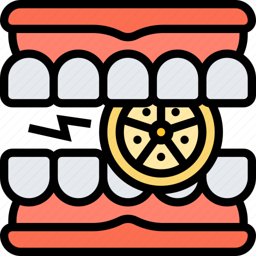Teeth, sensitive, pain, eating, symptom icon - Download on Iconfinder