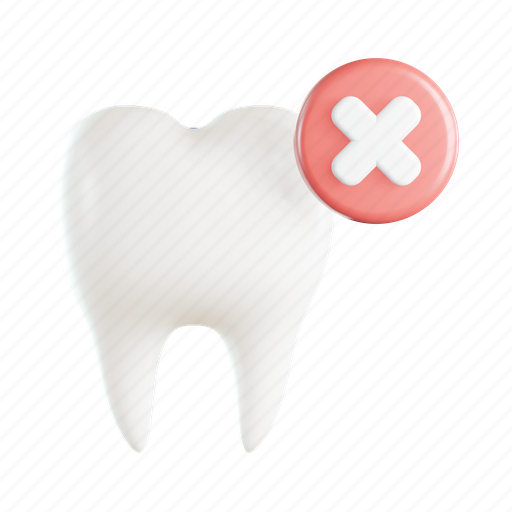 False, teeth, dental care, dentist, tooth, medical, healthcare 3D illustration - Download on Iconfinder