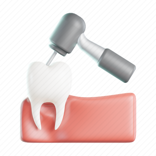 Tooth, drill, dental care, dentist, medical, healthcare 3D illustration - Download on Iconfinder