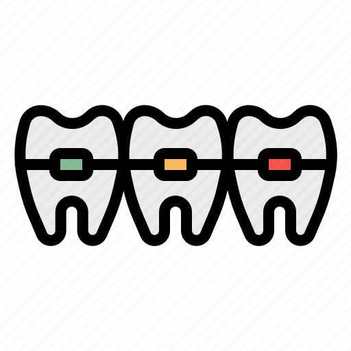 Braces, dental, dentist, mouth, teeth icon - Download on Iconfinder