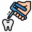 dental, dentist, gun, repair, tooth