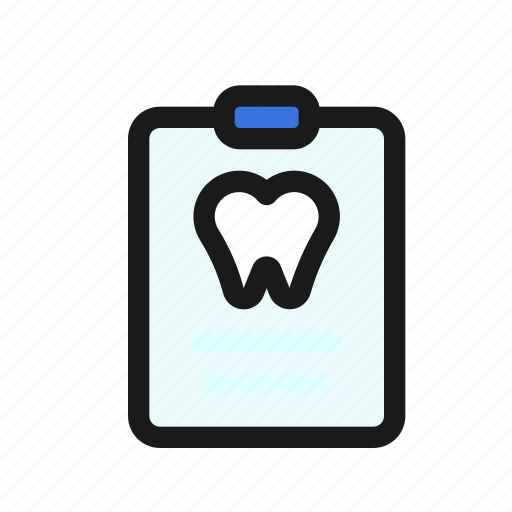 Dental, healthcare, record, report, test, checkup, result icon - Download on Iconfinder