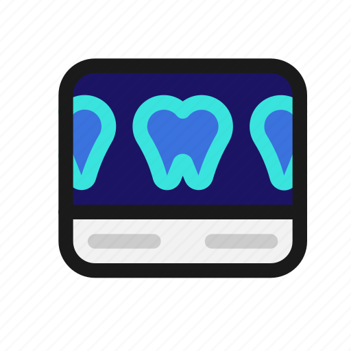 Dental, tooth, xray, scan, screen, radiograph, image icon - Download on Iconfinder