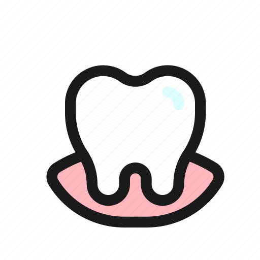 Tooth, gum, dental, gingiva, mouth, dentist, anatomy icon - Download on Iconfinder
