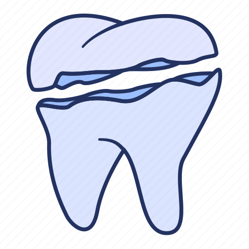Slice, broken, teeth icon - Download on Iconfinder