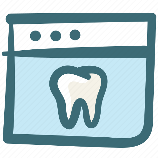 Care, computer, dental, doodle, screen, tooth, webpage icon - Download on Iconfinder
