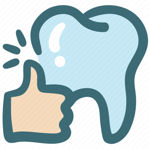 Care, dental, doodle, good, positive, thumb up, tooth icon - Download on Iconfinder