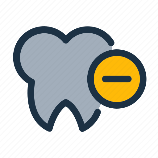 Dental, lose, medical, minus, remove, teeth, tooth icon - Download on Iconfinder