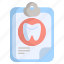dental, care, record, healthcare, hospital, treatment, document, report, clipboard 