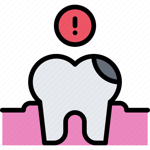 Danger, dental, dentist, hole, medicine, tooth icon - Download on Iconfinder