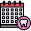 appointment, calendar, dental, dentist, medicine, tooth 