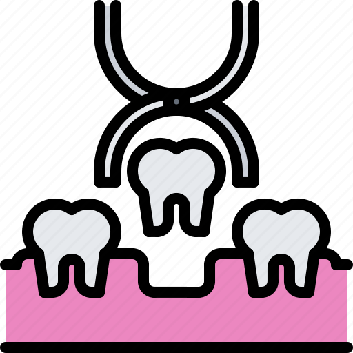 Dental, dentist, forceps, medicine, pulling, removal, tooth icon - Download on Iconfinder