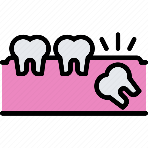 Dental, dentist, gingiva, medicine, pain, tooth, toothache icon - Download on Iconfinder