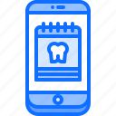 appointment, calendar, dental, dentist, medicine, phone, tooth