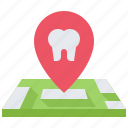 dental, dentist, location, map, medicine, pin, tooth
