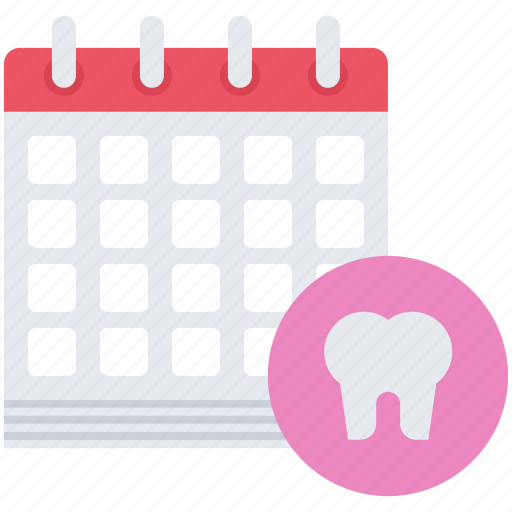 Appointment, calendar, dental, dentist, medicine, tooth icon - Download on Iconfinder