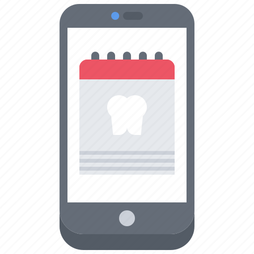 Appointment, calendar, dental, dentist, medicine, phone, tooth icon - Download on Iconfinder