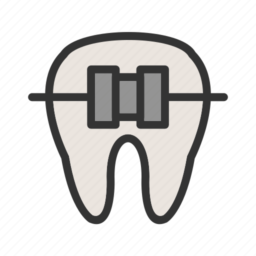 Braces, dental, dentist, mouth, orthodontics, smile, teeth icon - Download on Iconfinder