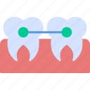 braces, care, dental, doodle, orthodontic, straight, teeth, icon