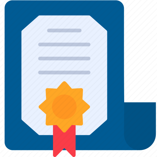Certificate, certification, degree, diploma, licence, icon icon - Download on Iconfinder