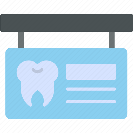 Clinic, signboard, healthcare, hospital, teeth icon - Download on Iconfinder
