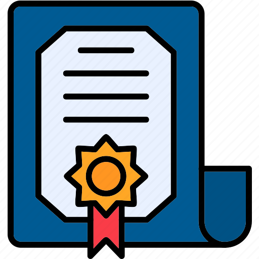 Certificate, certification, degree, diploma, licence, icon icon - Download on Iconfinder